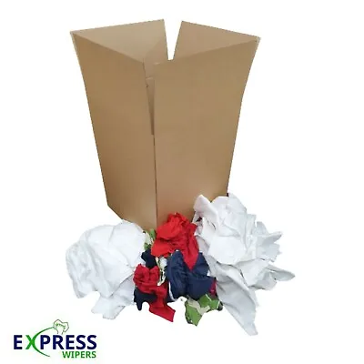 £24.99 • Buy BUILD A BOX - 5kg - Cleaning Rags Wipers Wiping Cloths SELECT YOUR MIX OF GRADES