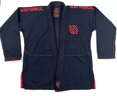 Sanabul Essential Jiu Jitsu Gi Kimono MMA Martial Arts Uniform Mens A3 Black Red • $39.99