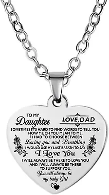 Inspiration Necklace Gifts For Daughter Son Christmas Birthday Gifts I Love You  • $19.83