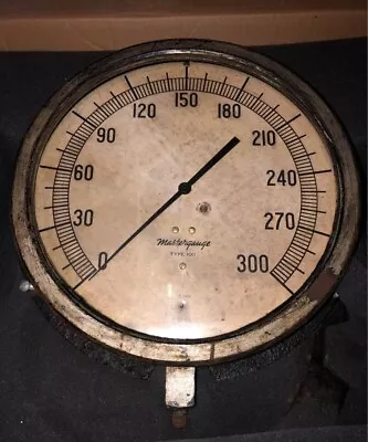 Antique Huge Industrial Master Gauge 12 Inch Steampunk Dieselpunk  • $152