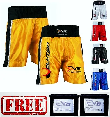 EVO Men Boxing Fight Shorts MMA Kick Boxing Martial Arts Gear Muay Thai UFC H • $17.67