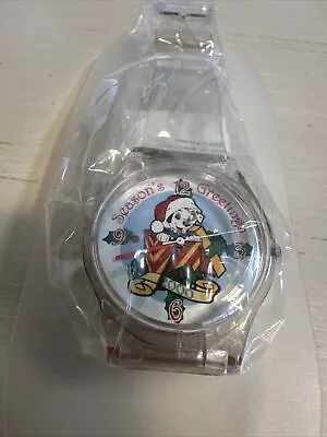 Vtg Disneyland Cast Exclusive Christmas 2000 Dalmatian Puppy Watch New/untested • $24