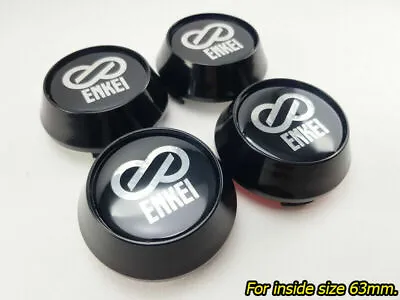 Cover Rim Center Caps Hub Wheels For ENKEI Logo Black Size 63mm. Car Racing RRF1 • $55.43