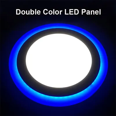 £6.59 • Buy LED Ceiling Light Recessed Ultra Slim Panel Down Lights Round Spot Lamp 6W+3W