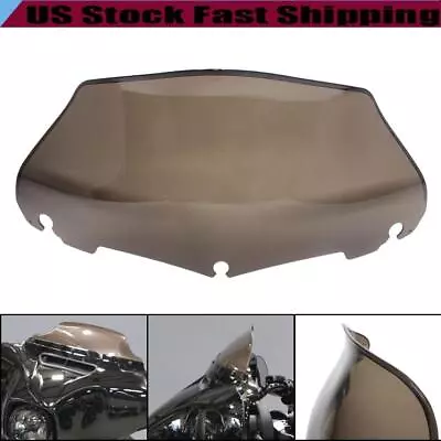 9  Smoke Wave Windshield For Harley Touring Electra Street Road Glide 2014-22 US • $36.65