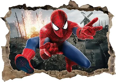£10.99 • Buy Spiderman Avenger Superhero Wall Art Stickers Decal Mural Kids Bedroom Decor Z14