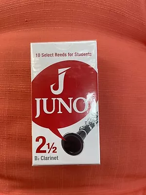 10-pack Juno By Vandoren Bb Clarinet Reeds Size 2 1/2 • $25