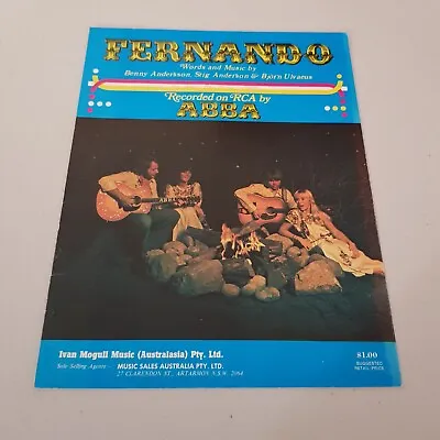 ABBA - Fernando 1976 Oz Sheet Music • $17.99