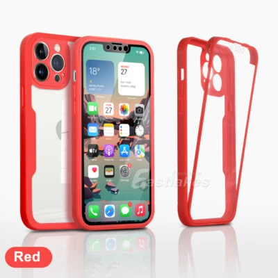 $8.95 • Buy 360 Full Body Screen Case For IPhone 14 Pro Max 13 12 11 XR X XS Max 7 8 Plus SE