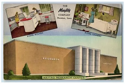 C1940's The Maytag Company Research Center Multiple View Newton Iowa IA Postcard • $18.95