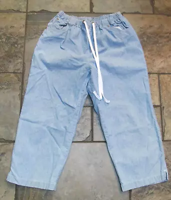 Cabin Creek Pull On Pants Size 8 Blue Drawstring Elastic Waist Lightweight • $19.30