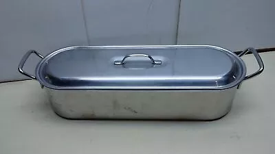 $59.99 • Buy Inox 18/10 Stainless Steel Fish Poacher Steamer Roaster Baking Pan 3pcs Italy