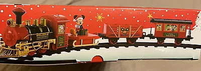 Disney Mickey Mouse Christmas Holiday Express 12 Pc Train Set Red Age 8+ • $21.99