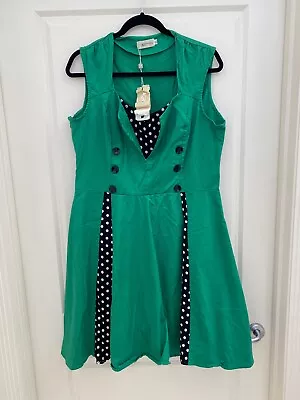 Killreal Spors Fashion Rock And Roll Dress Green Size 3xl • $40