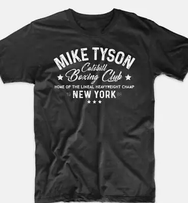 Mike Tyson T-Shirt Boxing Black Short Sleeve Tshirt Good New Size S-2XL • $21.99