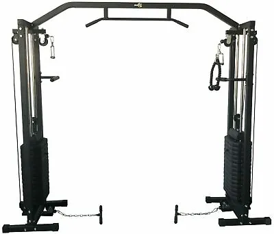 180kg Cable Crossover Machine Pull Up Multi Exercise Cage Gym Equipment  • £459.99