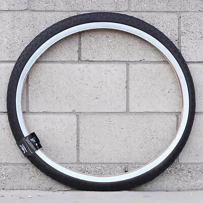 SE BMX BOZACK TYRE 26 X 2.40  BLACK W/ WHITE SIDEWALLS • $59.95