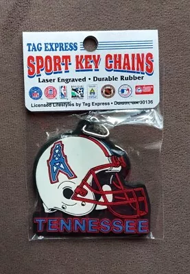 New ~ Tennessee/Houston Oilers Keychain ~ NFL Vintage Football • $4.24