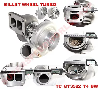 GT3582 GT35 T4-4 UPGRADE BILLET WHEEL Turbo Compressor A/R 0.70 Turbine A/R 0.63 • $229