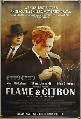 Flame & Citron Rolled Original One Sheet Movie Poster Mads Mikkelsen (2008) • $30