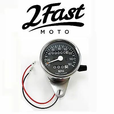 Chrome Speedometer With Trip Odometer For Honda Cafe Racer CB CL 58-43664 • $43.01