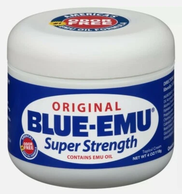 $15.77 • Buy ORIGINAL BLUE-EMU SUPER STRENGTH Topical Cream ACHES & PAIN RELIEF Emu Oil 4 Oz