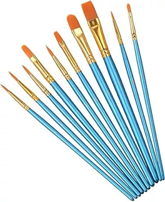 Best Model Miniature Paint Brushes - Small Detail Art Paint Brush Set - 10 Pcs • $7.98