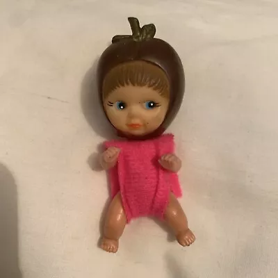 Vintage 1970s Miniature Fruit Head Doll Pocket Money Toy Matchbox Plum Excellent • £14.95