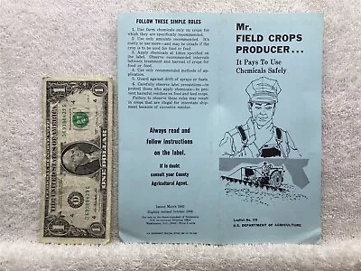 1964 USDA Leaflet Mr. Field Crops Fruit Producer 470 Vtg • $7.99
