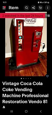 THIS LISTING CONTAINS FALSE INFORMATION! VENDO 81 A COKE MACHINE ! Not MY Work! • $12500