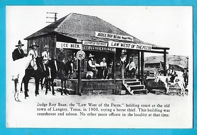 $3.50 • Buy Judge Roy Bean Picture Postcard Posted Las Cruces, NM 1988