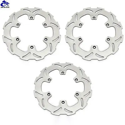 2 Front + 1 Rear Brake Rotors Discs For YAMAHA XTZ 750 SUPER TENERE 1989-2000 • $114.16