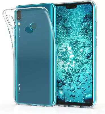 CLEAR Case For Huawei Y9 Y7 Prime Y8s Honor 7S  Shockproof Silicone Phone Cover • £1.99