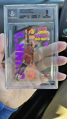 1998-99 Skybox E-X Century Dunk'N Go-Nuts Michael Jordan #15DG BGS 9 MINT HOF • $4500