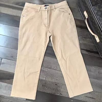 Versace Sport Alias Cropped Tan Jeans 29 EUC • $49