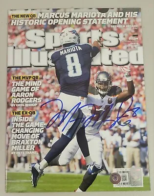 Marcus Mariota Signed Sports Illustrated 9/21/15 Beckett Auto Oregon Duck Titans • $59.99