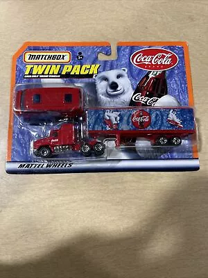 Matchbox Twin Pack Coca Cola Brand Vehicles Car & Hauler Truck Polar Bear NEW • $14.99