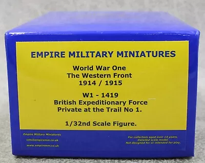 1/32 WW1 British Private Trail BEF Western Front W1-1419 Empire Military 16994 • £29.99