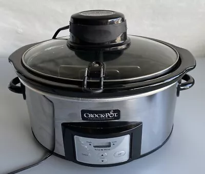 Crock-Pot SCCPVP600AS-P Smart-Pot 6-Quart Slow Cooker Stainless Steel • $44.99