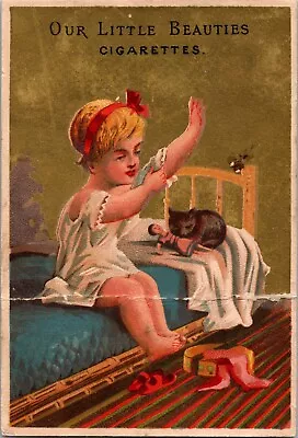 AR-132 VA Richmond Our Little Beauties Cigarettes Girl Victorian Trade Card • $27.50