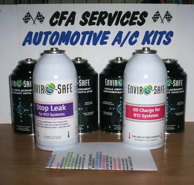 1995-OLDER CARS AUTO A/C REPLACEMENT +STOP LEAK+OIL For R12 SYSTEMS 12a =80oz • $84.99