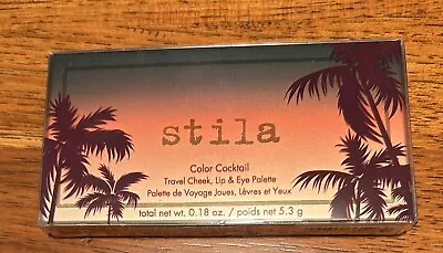 New Stila Color Cocktail Travel Cheek Lip & Eye Palette Tequila Sunrise 5.3 G • $10