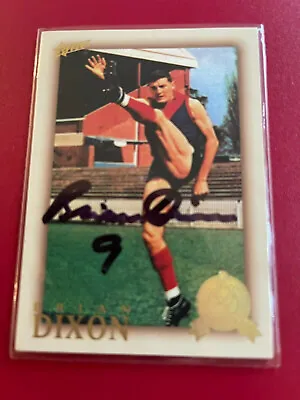 $150 • Buy 2012 AFL Select Trading Card Hall Of Fame Melbourne Brian Dixon Signed HFLE211