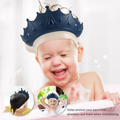 £10.99 • Buy Baby Shower Cap Shield Waterproof Bath Hat Adjustable Kids Shampoo Hair Wash