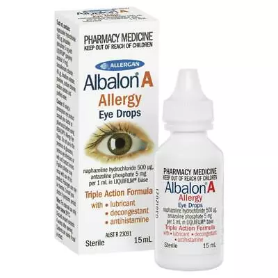 Albalon A Allergy Eye Drops 15mL X2 • $30