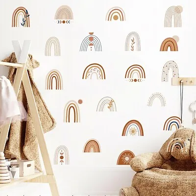 Wall Sticker Rainbow Clouds Bathrooms Easy To Apply No Odour Non-toxic • $15.21