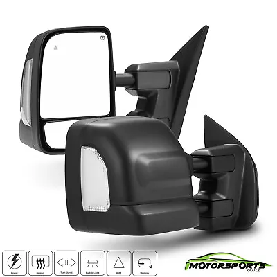 Towing Mirrors For Nisstan Titan 2016-2021 Power Heated+Puddle Light+BSM+Memory • $213.98