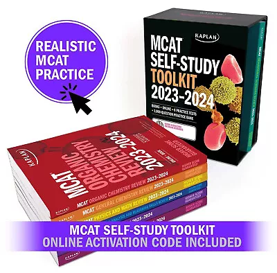 MCAT Self-Study Toolkit 2023-2024: Includes MCAT Complete 7 Book Set 6 Full-Len • $150