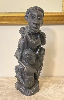 Vintage Ironwood Makonde Tree Of Life 10” African Ebony Sculpture • $34.99
