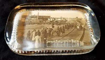 Cherry ILLINOIS RPPC 1909 CHERRY MINE DISASTER Souvenir Paperweight COAL 259 DIE • £237.47